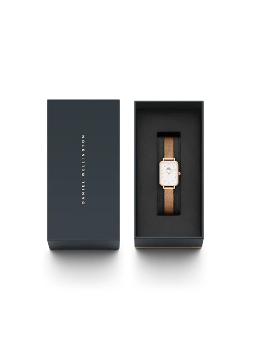 Daniel Wellington Часы наручные Quadro DW00100527 оригинал, желтый, фото 6