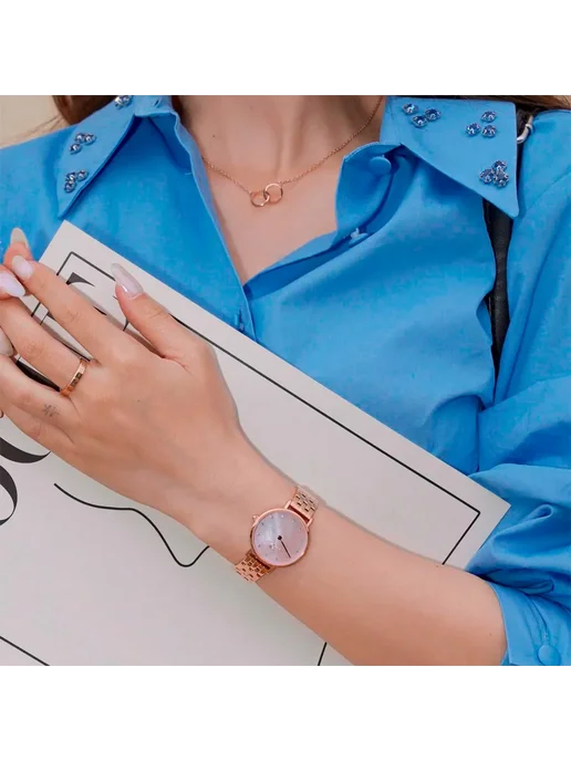 Daniel Wellington Наручные часы Petite Lumine DW00100617, розовый, фото 2