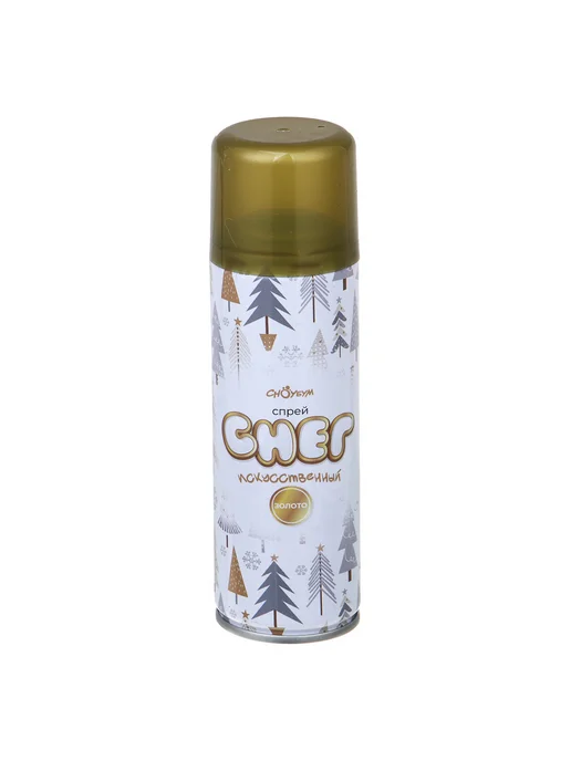 Снег искусственный, спрей, золото, масса нетто 45 г, 45 г