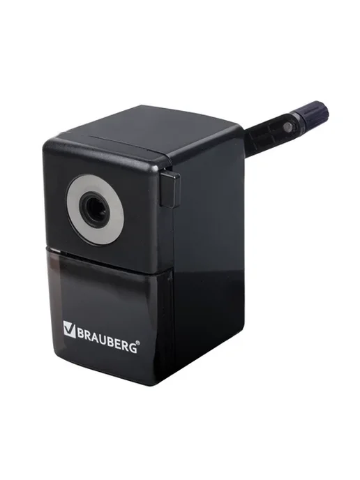 Brauberg Точилка механическая Black Jack, крепления к столу, черный, фото 2
