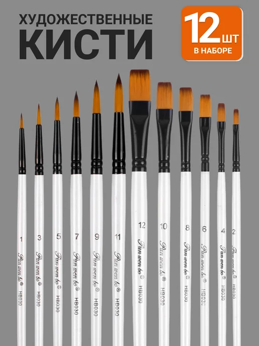 Keep Smiling Кисти художественные для рисования синтетика набор, вариант