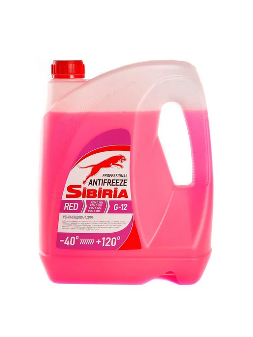 SIBIRIA Антифриз G12+ красный 5 кг, 5 кг