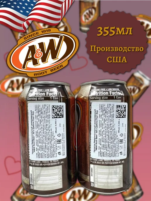 MOTi TOYS Газированный напиток A&W Root Beer 355мл, 355 мл, фото 2