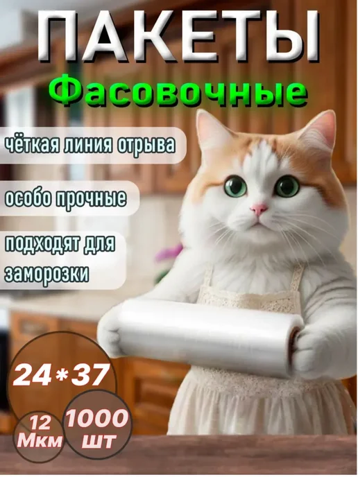 Пакеты фасовочные 24*37,1000шт, 24x37.1000, 37,1 шт