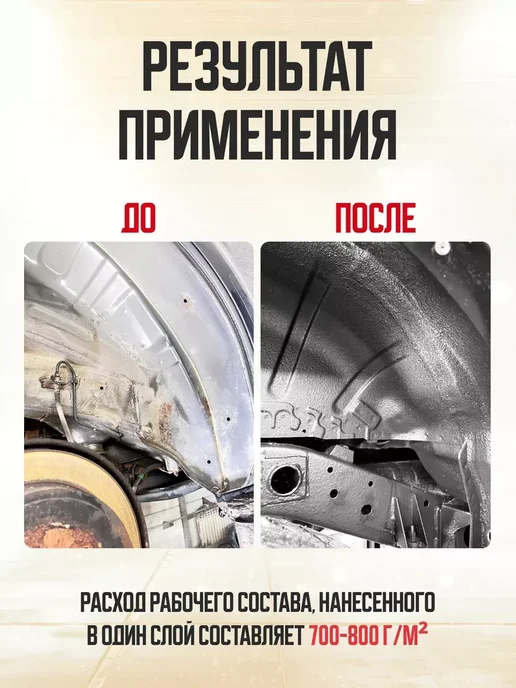 Жидкие подкрылки для автомобиля Astrohim 1000 мл, 1 л, фото 3