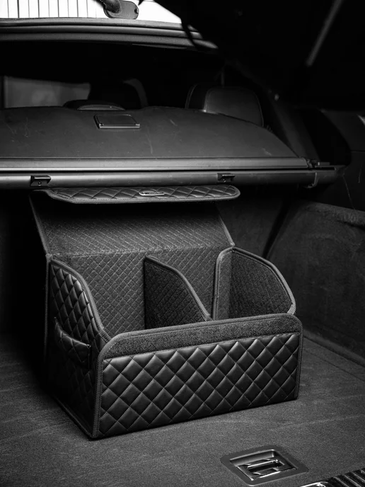 CARCASE Комплект органайзеров в багажник авто для Chery 50 + 50 см, черный, фото 2