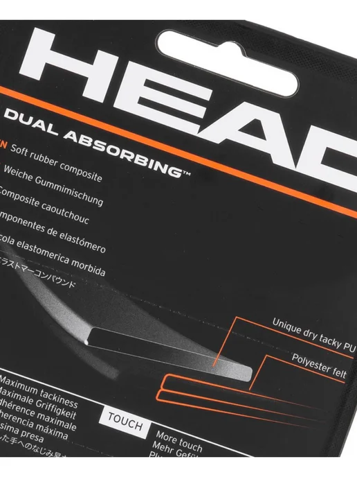 HEAD Обмотка для ракетки Grip Dual Absorbing синяя, 1шт, 1 шт, фото 2