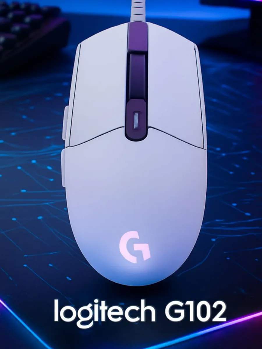 LOGITECH Игровая проводная мышь G102 Lightsync RGB 8000 dpi