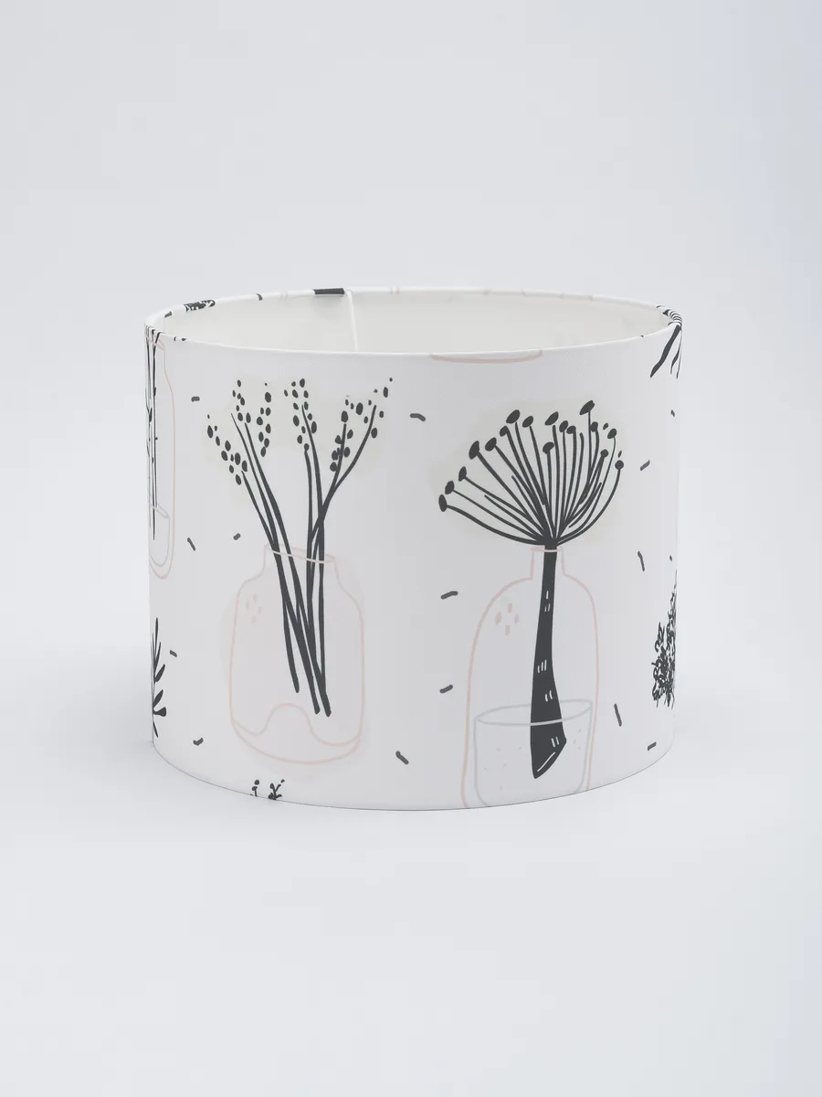 Абажур для настольной лампы "Vases", цилиндр 25 см