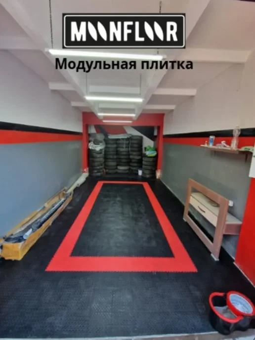 moonfloor Модульная плитка ПВХ шагрень 25х25 (51 плитка =2.94 м2), 25x25, фото 6