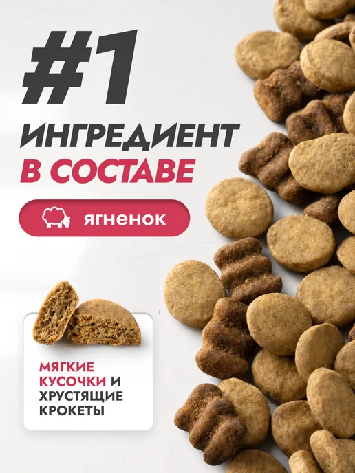 Сухой корм PURINA ONE для собак, ягненок, 10 кг, фото 3