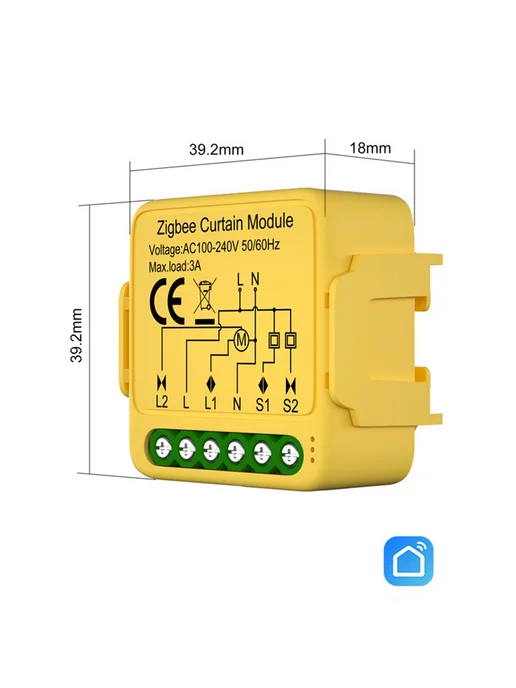 无品牌 Модуль подключения штора Tuya Zigbee к мотору рулонных ворот, вариант, фото 4