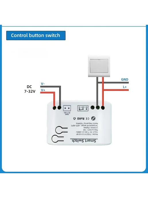 无品牌 Tuya Smart Zigbee выключатель с датчиком температуры, пассив…, вариант