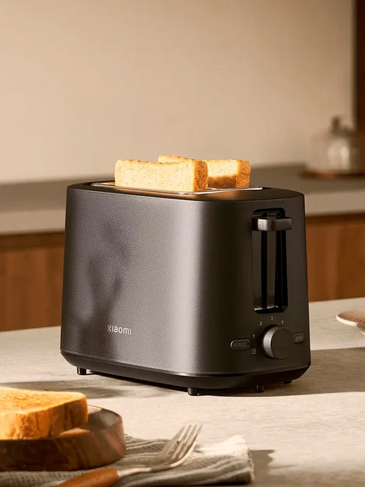Xiaomi Тостер для хлеба Toaster, Евро-версия, черный, фото 6