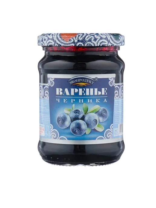 ЭкоПродукт Варенье из черники 325г, 325 г, фото 2