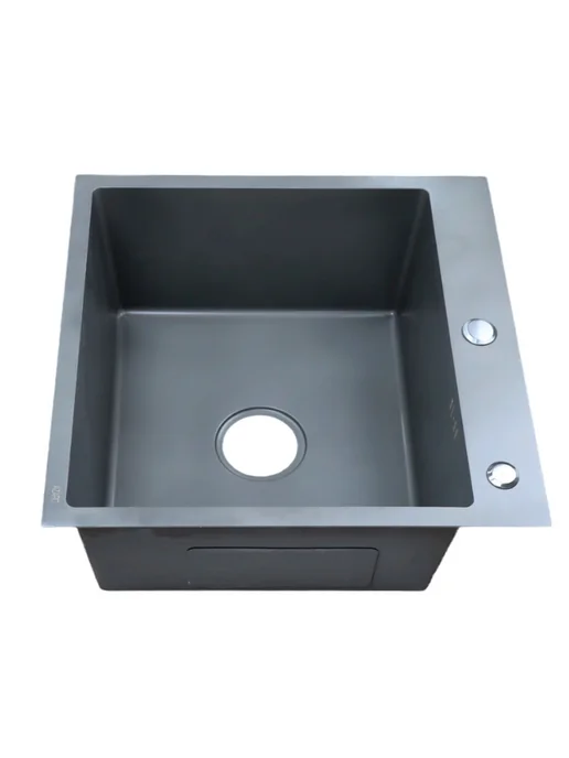 Azario Мойка для кухни 50х50 Nicole AZG5050H серая, 50x50