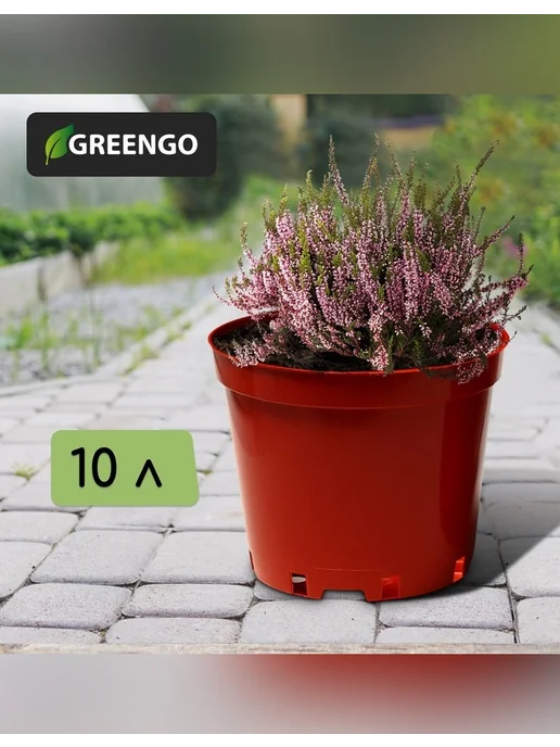 Greengo Горшок для рассады 10 л, d=29 см, коричневый, 10 л