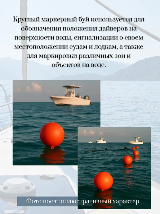 Кранец швартовый G3, надувной, белый, красный, фото 5