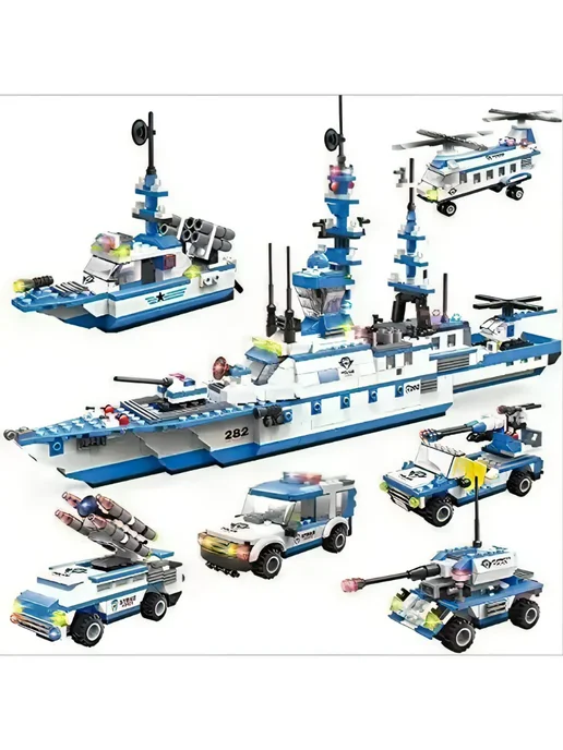 Набор Lego city полиция конструктор для мальчиков, синий, фото 7