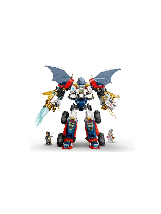 LEGO Конструктор NINJAGO 71834 Ультракомбайн Зейна 4 в 1, синий, фото 6