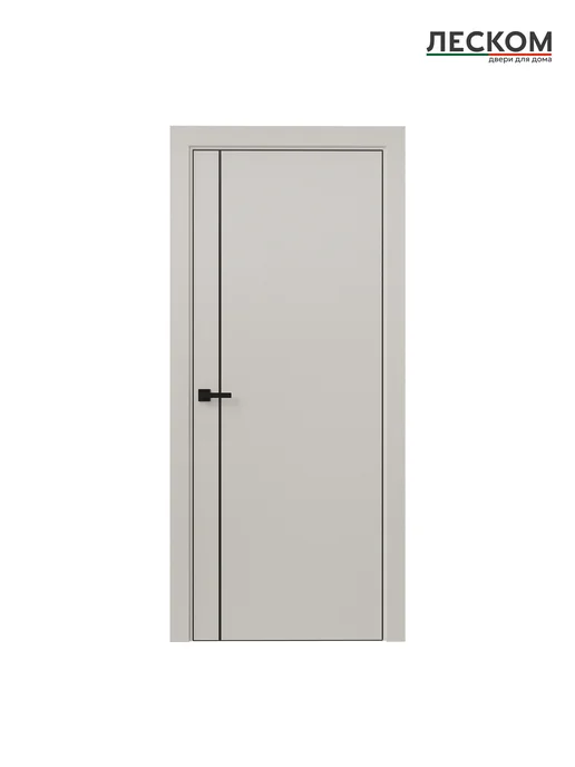 ЛЕСКОМ Дверь R-1B PL 700х2000, комплект, ematix кремовый, 700x2000, фото 2