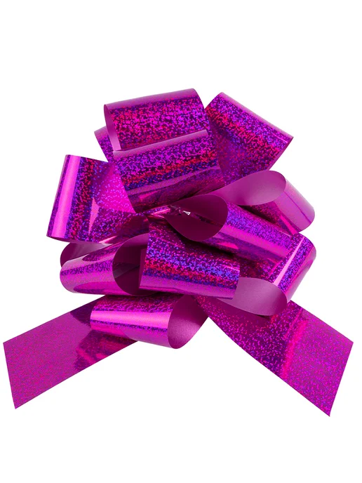 Мосшар Бант упаковочный для подарков 21 см, розовый