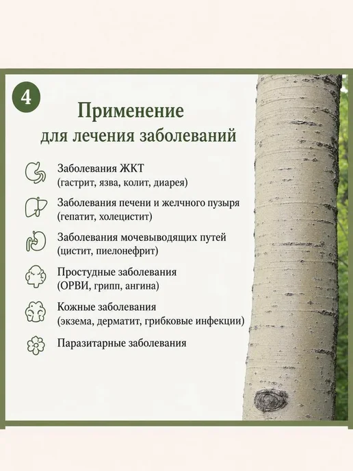 Кора осины молотая 300 г (порошок, натуральная), 300 г, фото 4