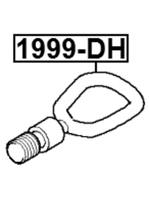 FEBEST Крюк буксирный BMW 1 3 5 7 X3 X5 X6 Z4 1999-DH, 7x3, фото 2