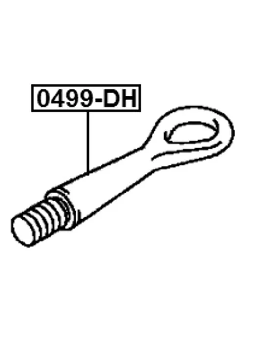 FEBEST Крюк буксирный MITSUBISHI OUTLANDER CW0 2006.11-2012.06 EUR, вариант, фото 2