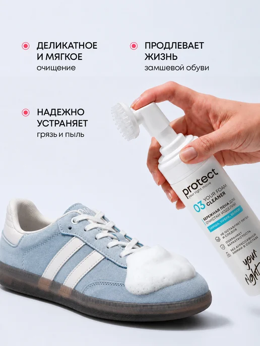 Protect RM Пена очиститель для замшевой обуви и нубука, 150 мл, 150 мл, фото 4