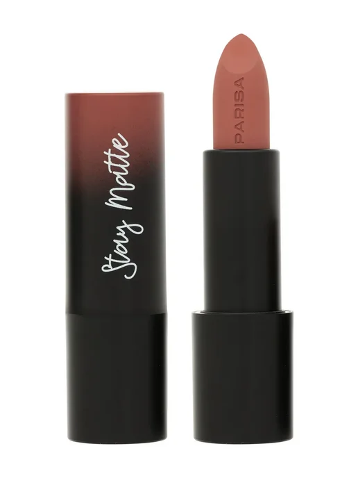 PARISA COSMETICS Помада для губ Stay Matte L-08 матовая, 4 г, 12 Vintage Nude, 4 г