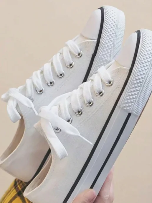 кеды белые (Converse), белый, фото 4