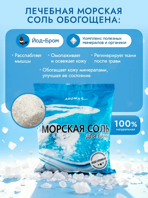Therapy at home Морская соль для ванны йодобромная природная, вариант, фото 2
