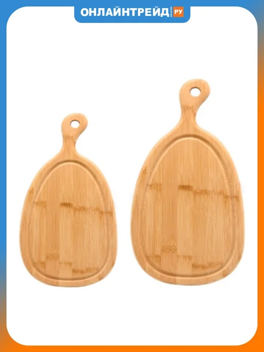 ATTRIBUTE JAR Набор разделочных досок BAMBOO CURVE, 2 шт ABX175, 2 шт