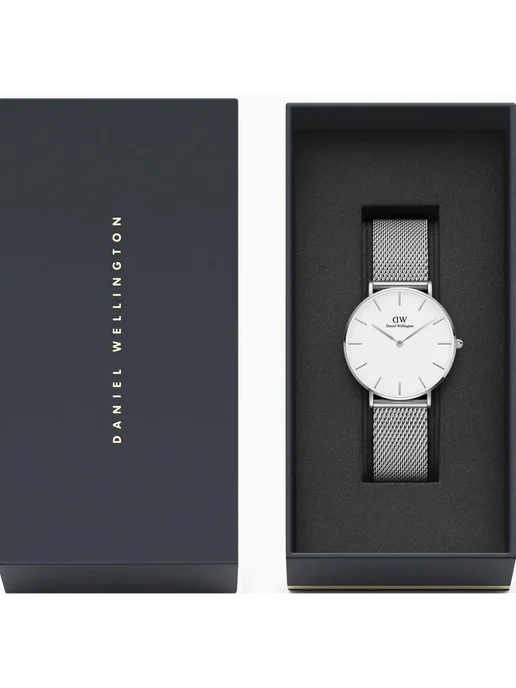 Daniel Wellington Наручные часы Petite DW00100306 оригинал, серый, фото 5