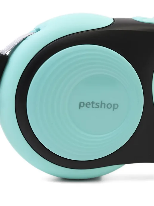 PetShop Поводок рулетка для собак и кошек "Комфорт", бирюзовая, 5 м, 5 м, фото 5