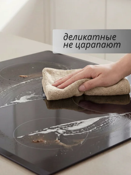 АКАДЕМИЯ МИКРОФИБРЫ Салфетки для кухни и уборки из микрофибры 30х30см, 30x30 см, фото 6