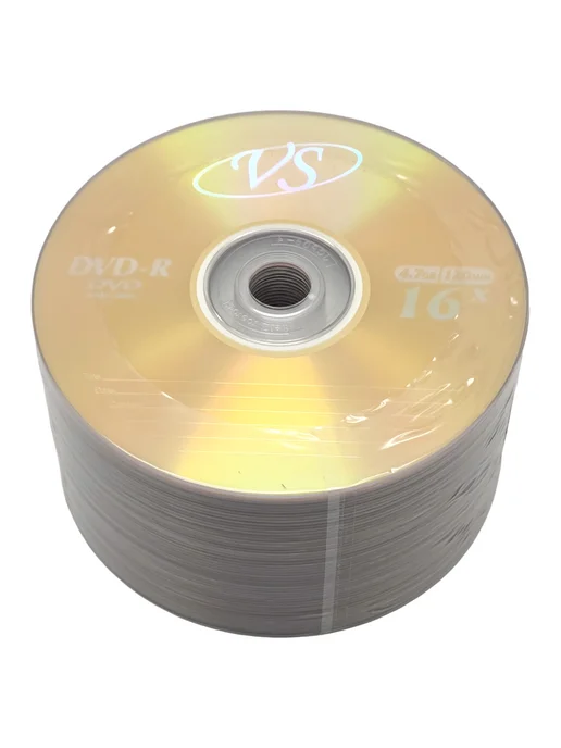 VS Диск DVD-R 50 штук в плёнке, 4.7GB, 16x, 4,7 ГБ, фото 4