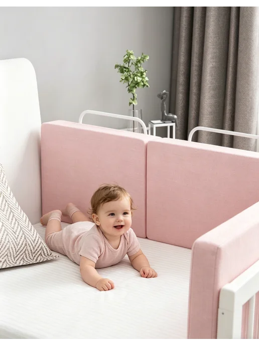 home heart бортики для кроватей, розовый, фото 6