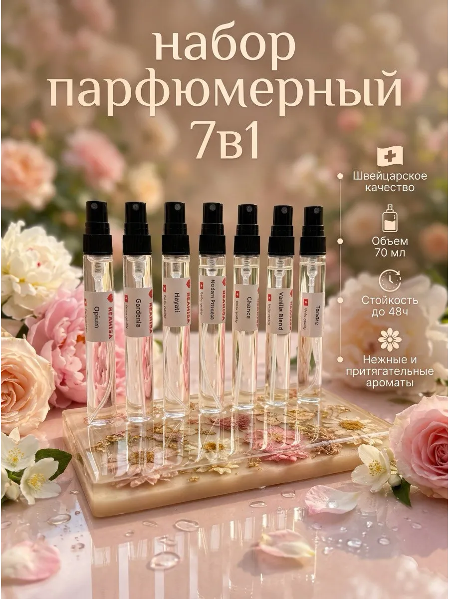 Духи женские набор 7 шт масляные Швейцария