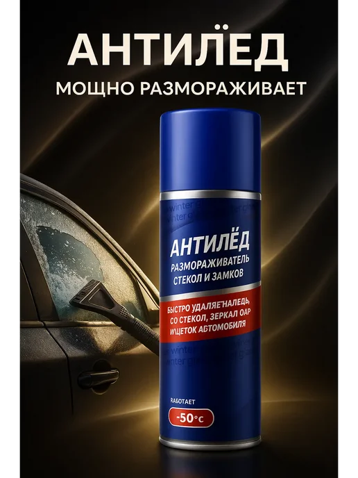 AJ88 Антилёд-размораживатель стёкол и замков авто, 520 мл, фото 4
