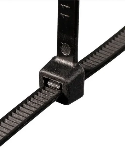Fortisflex Стяжки нейлоновые Хомуты пластиковые КСС 3х200 черные 100шт, 4x200 мм, 200 шт, фото 3