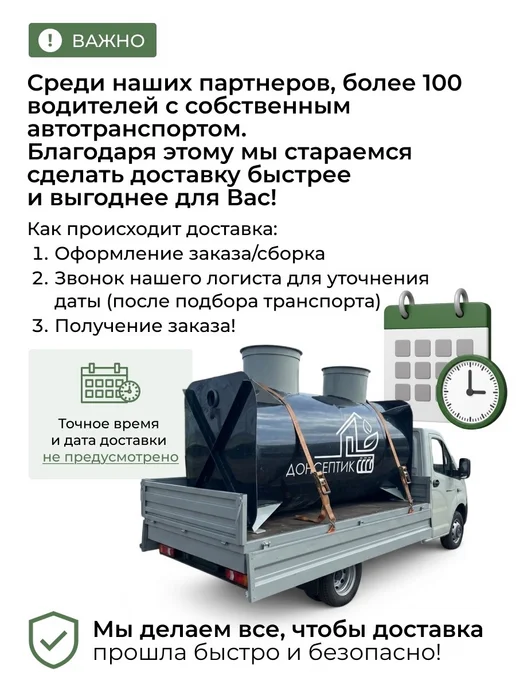 Станция Биологической Очистки КЛАССИК 0.8, 800 л, фото 2
