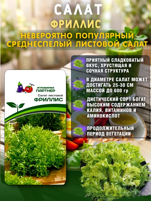 Агрофирма Партнер Семена зелени укроп, петрушка, салат листовой и качаный 4уп, зеленый, фото 5