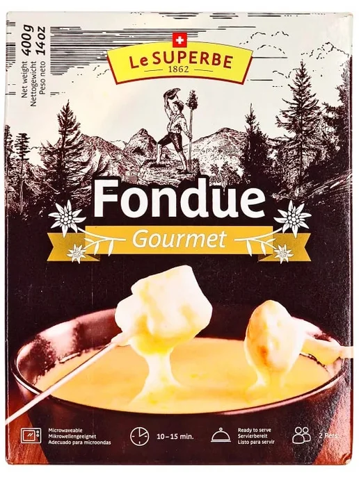 Le Superbe Сыр Swiss Gourmet для фондю полутвердый 40%, 400г, 400 г