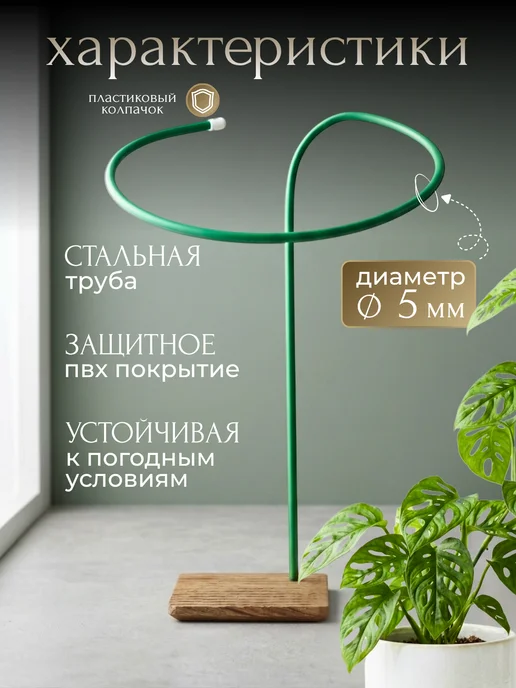 Дачное Царство Опора для комнатных цветов и растений 60 15см 10шт, 10 шт, фото 2