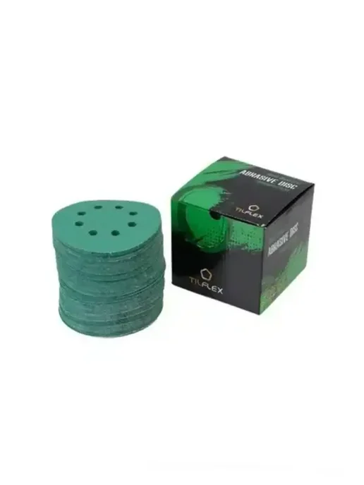 TILFLEX Шлифовальные круги на липучке 125 мм, Р100, 8 отв, 5 шт, 5 шт, фото 6