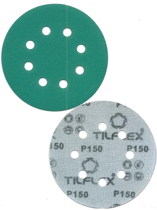 TILFLEX Шлифовальные круги на липучке 125 мм, Р150, 8 отв, 20 шт, 20 шт, фото 2