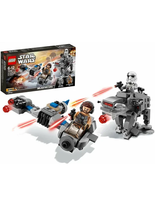 LEGO 75195 Бой пехотинцев Первого Ордена против спидера, серый, фото 2