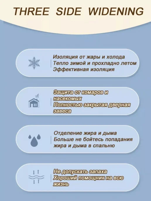 Занавеска на входную дверь, штора теплое одеяло на магнитах, вариант, фото 6